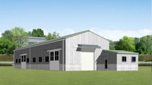 倉庫のbefore画像。CAD