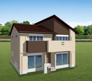 カラーシミュレーション(ブラウン×ベージュ)